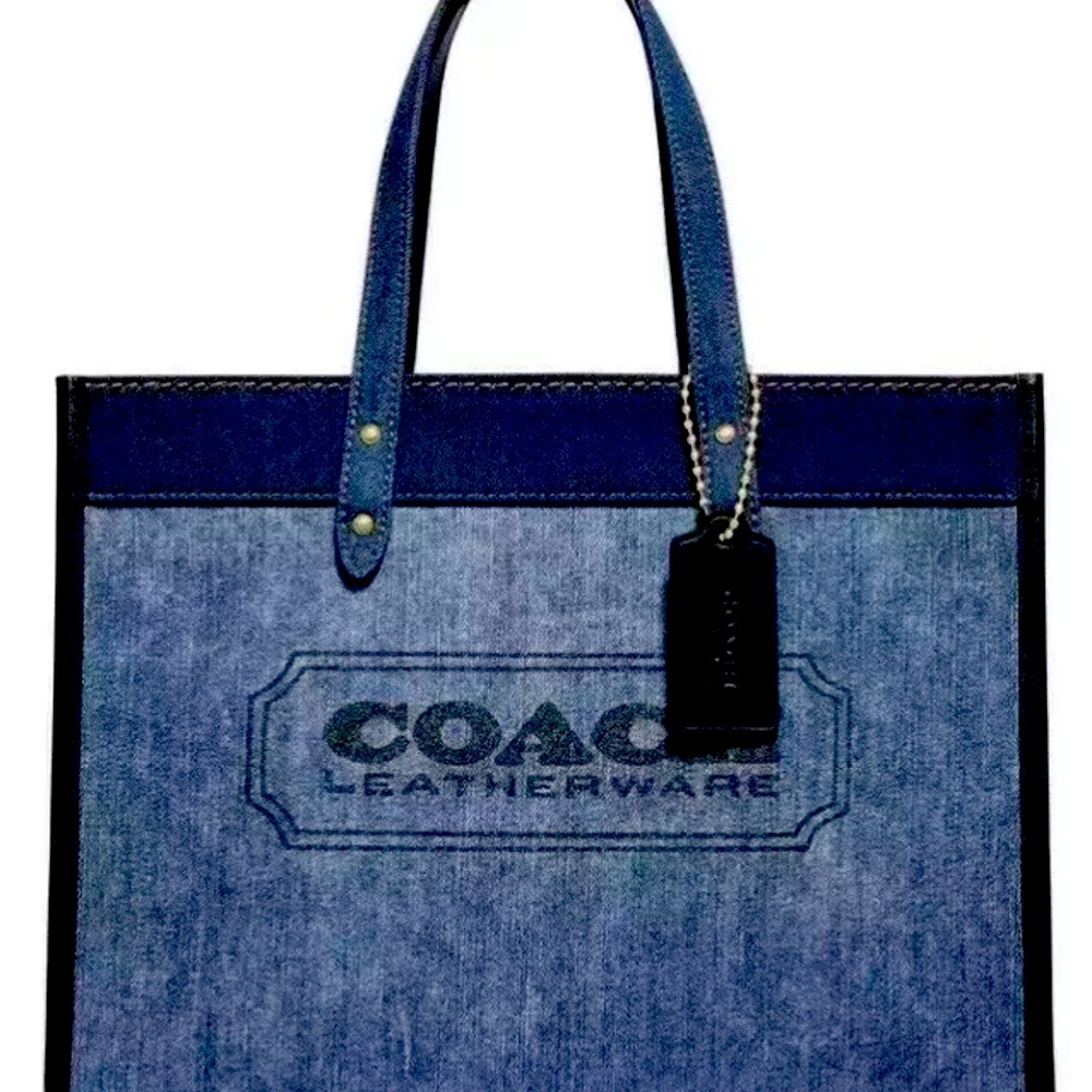 Denim Coach tote 💙🩵💙